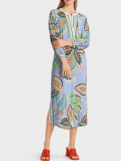 Marc Cain Kleider-KLEID AUS VISKOSEJERSEY deep summer sky
