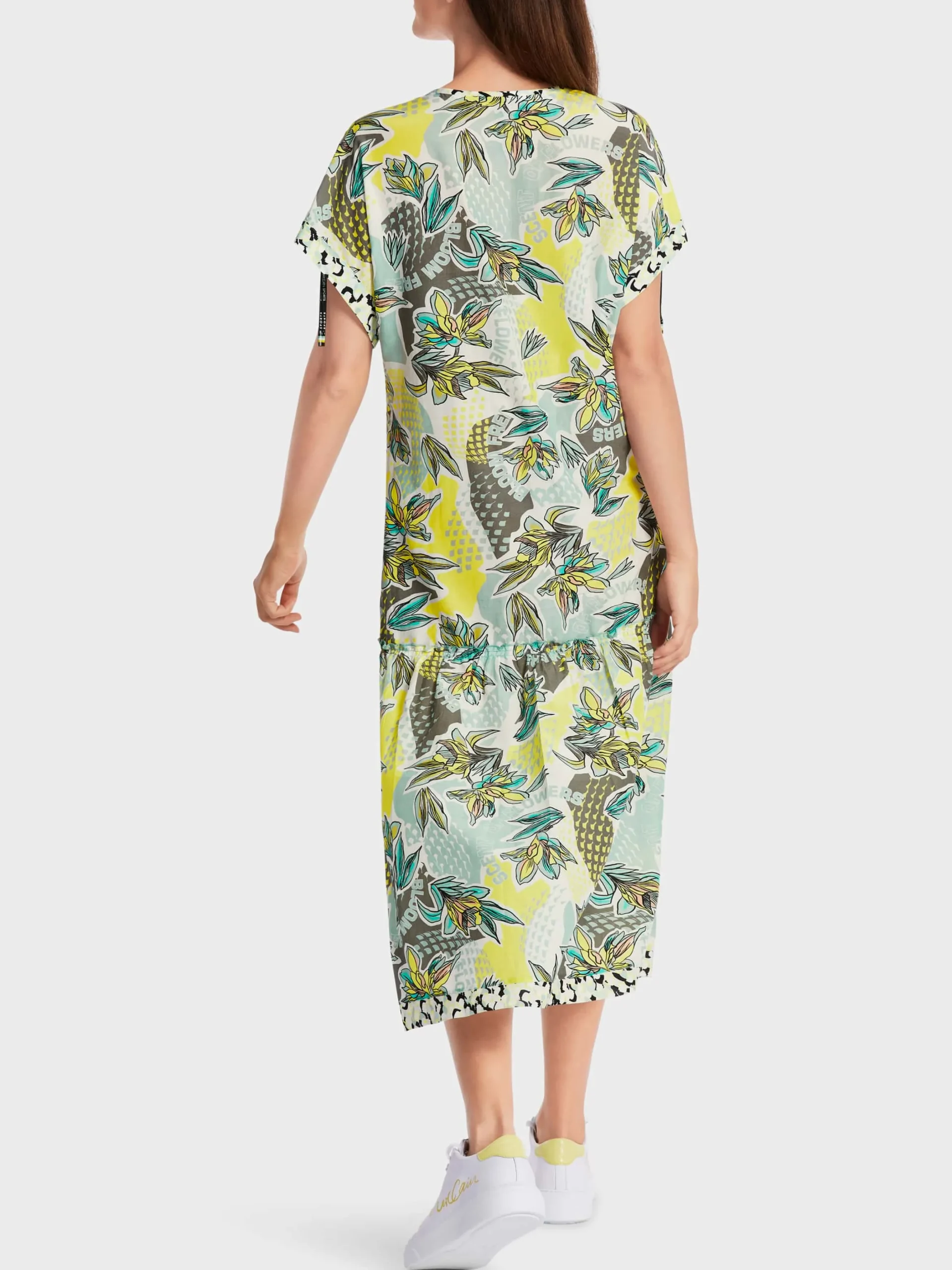 Marc Cain Kleider-KLEID MIT ALLOVERPRINT soft sage