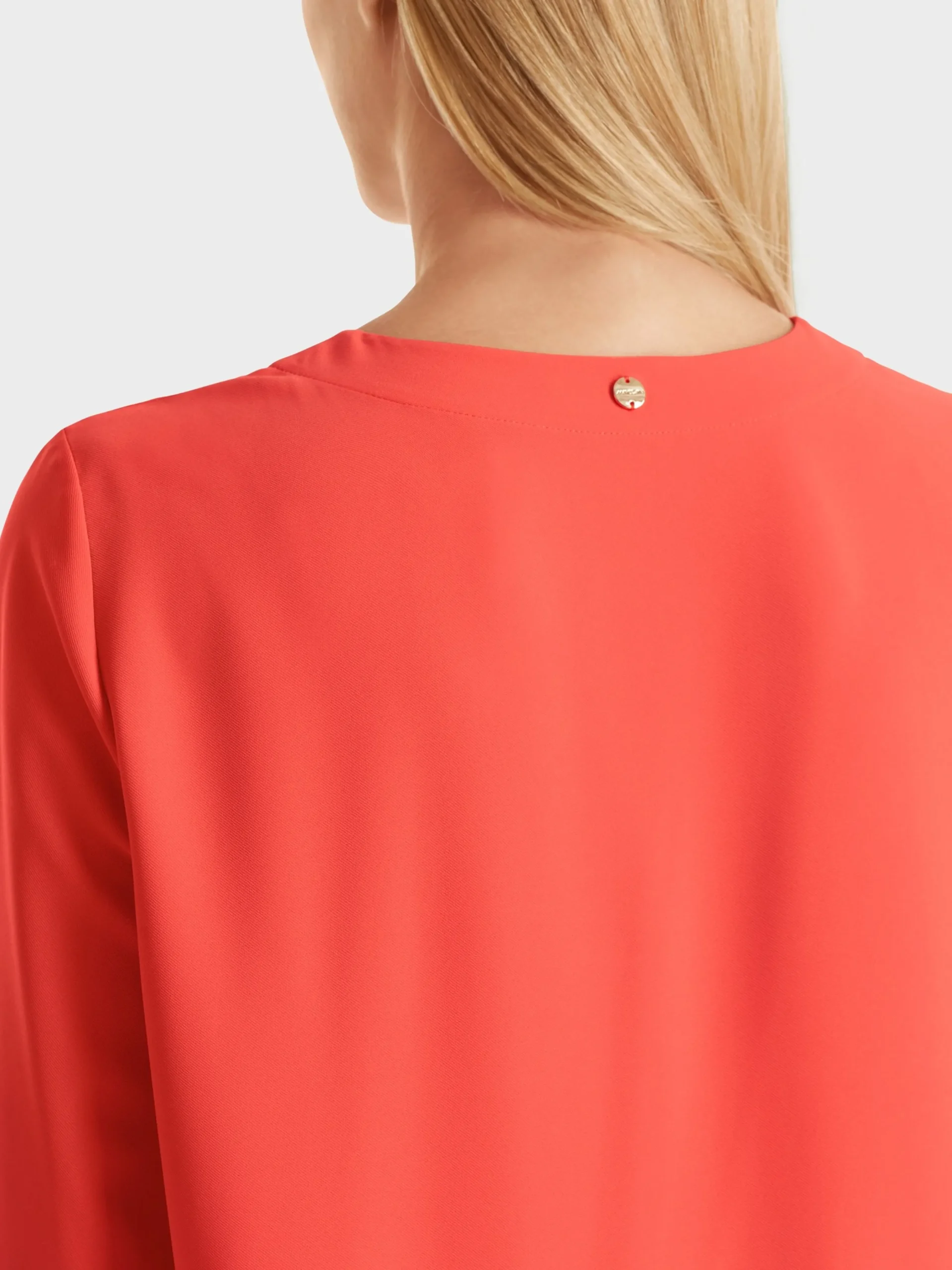 Marc Cain Kleider-KLEID MIT FALTENROCK bright tomato