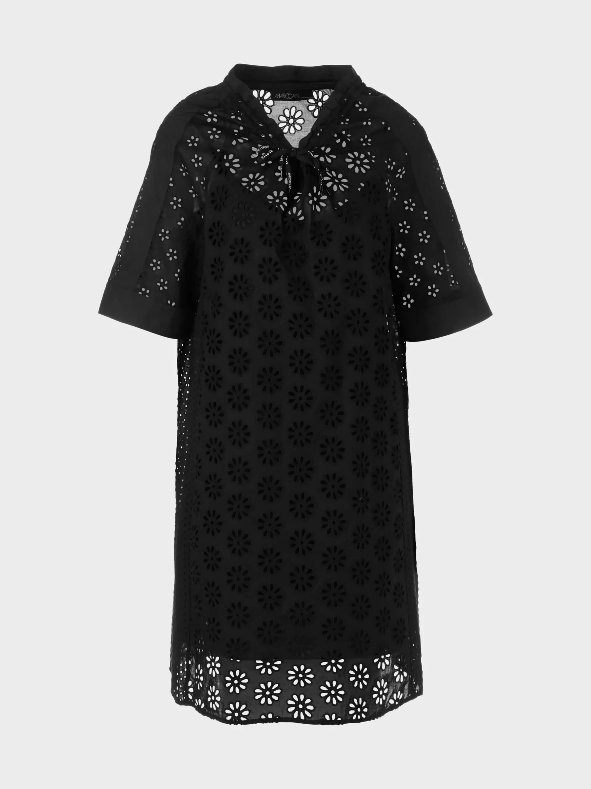 Marc Cain Kleider-KLEID MIT LOCHSTICKEREI black