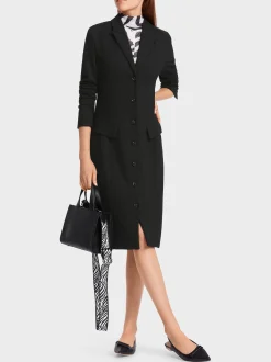 Marc Cain Kleider-KLEID MIT REVERS black