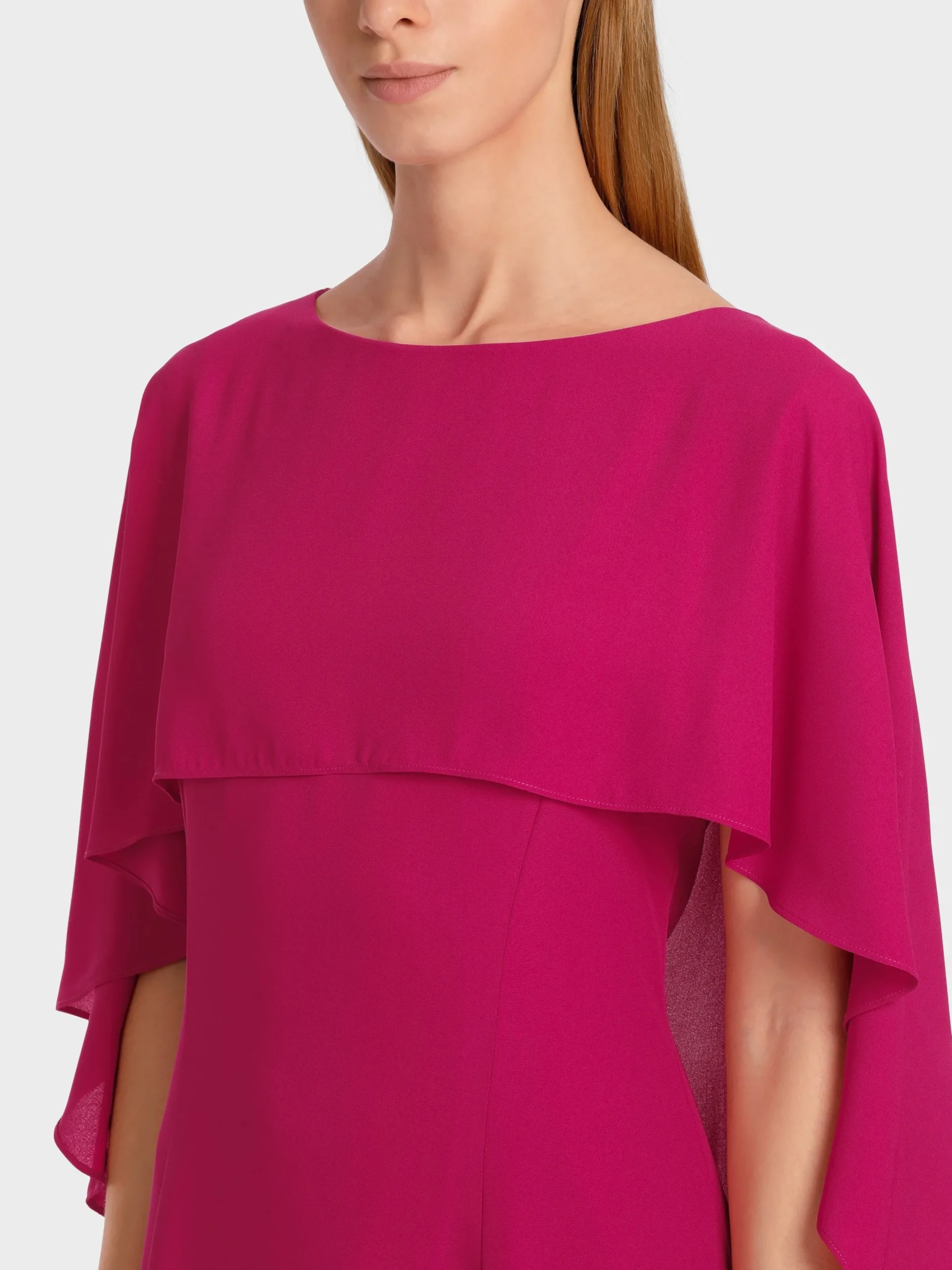 Marc Cain Kleider-KLEID MIT STOLA deep fuchsia
