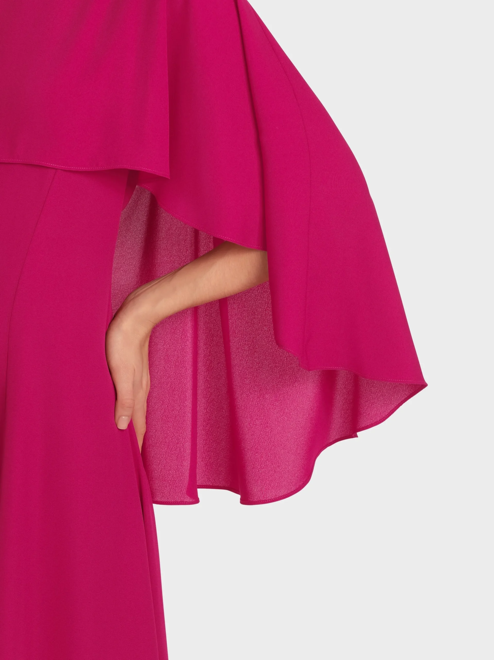 Marc Cain Kleider-KLEID MIT STOLA deep fuchsia