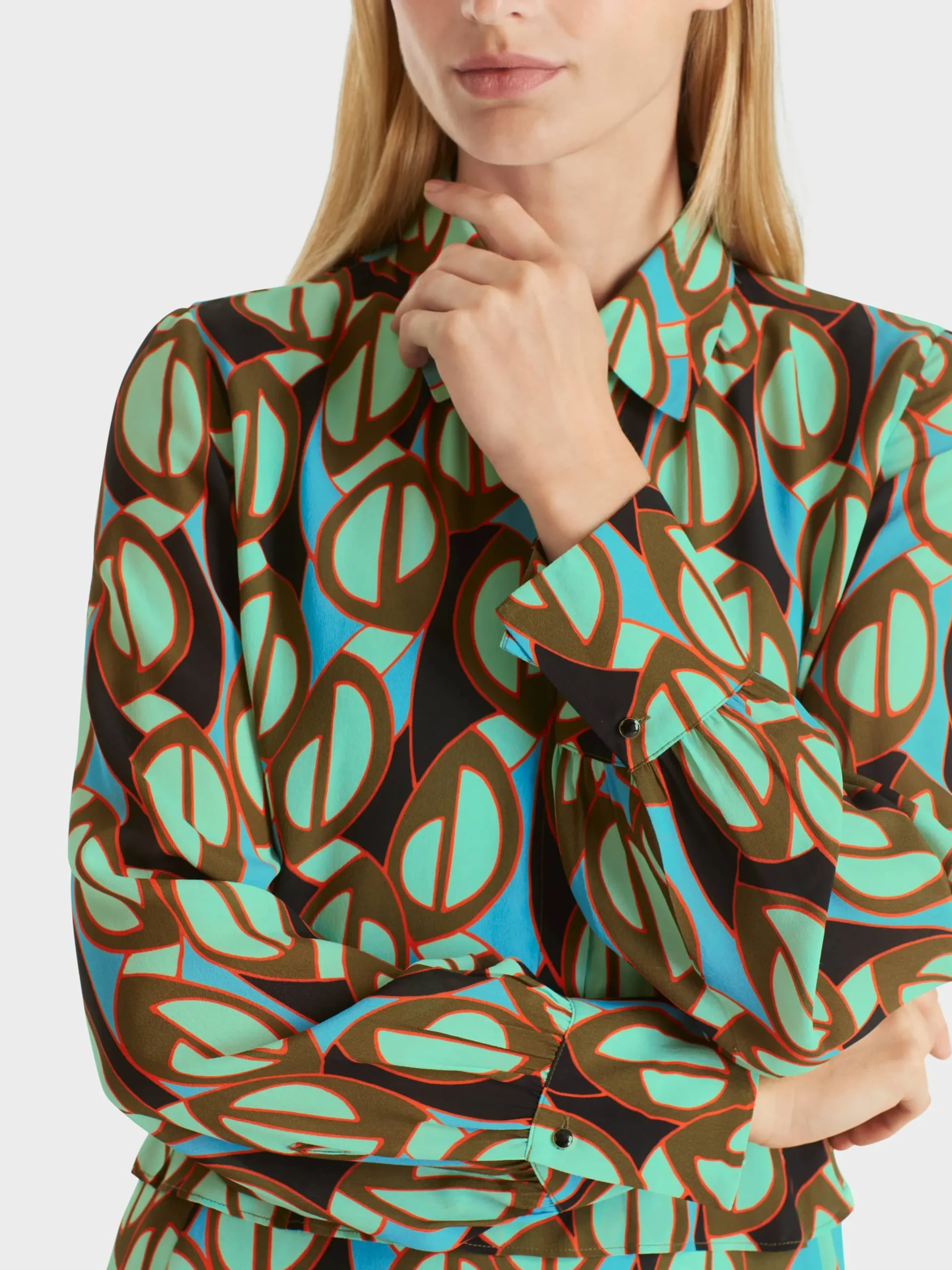 Marc Cain Kleider-KLEID MIT TAILLENVOLANT soft malachite
