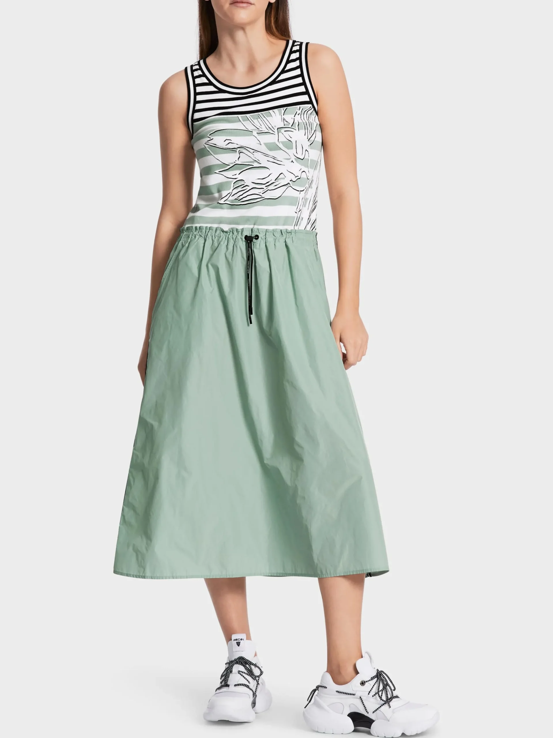 Marc Cain Kleider-KLEID MIT TWO-IN-ONE-EFFEKT soft sage
