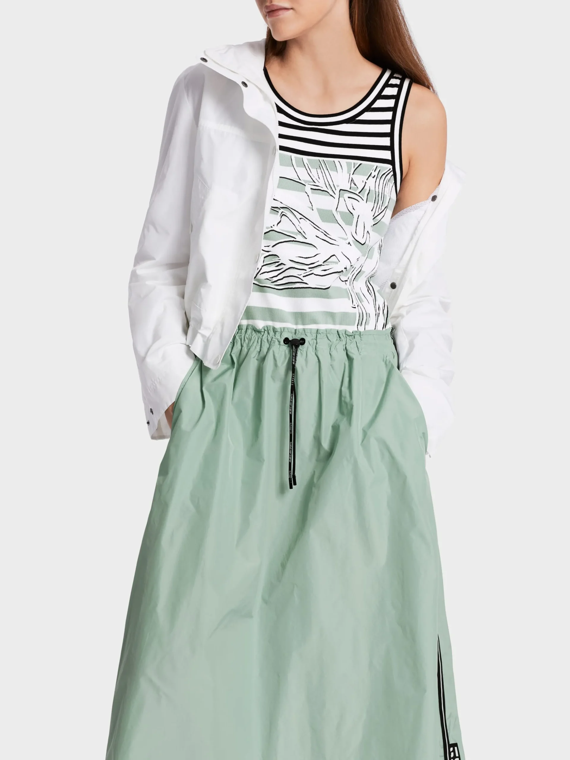 Marc Cain Kleider-KLEID MIT TWO-IN-ONE-EFFEKT soft sage