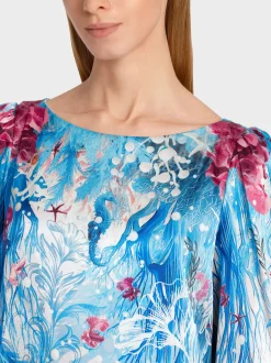 Marc Cain Kleider-KLEID MIT UNTERWASSERDESSIN light azure