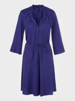 Marc Cain Kleider-KLEID MIT VOLANTÄRMEL deep violet