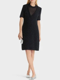 Marc Cain Kleider|Strick-KNITTED IN GERMANY KLEID midnight blue
