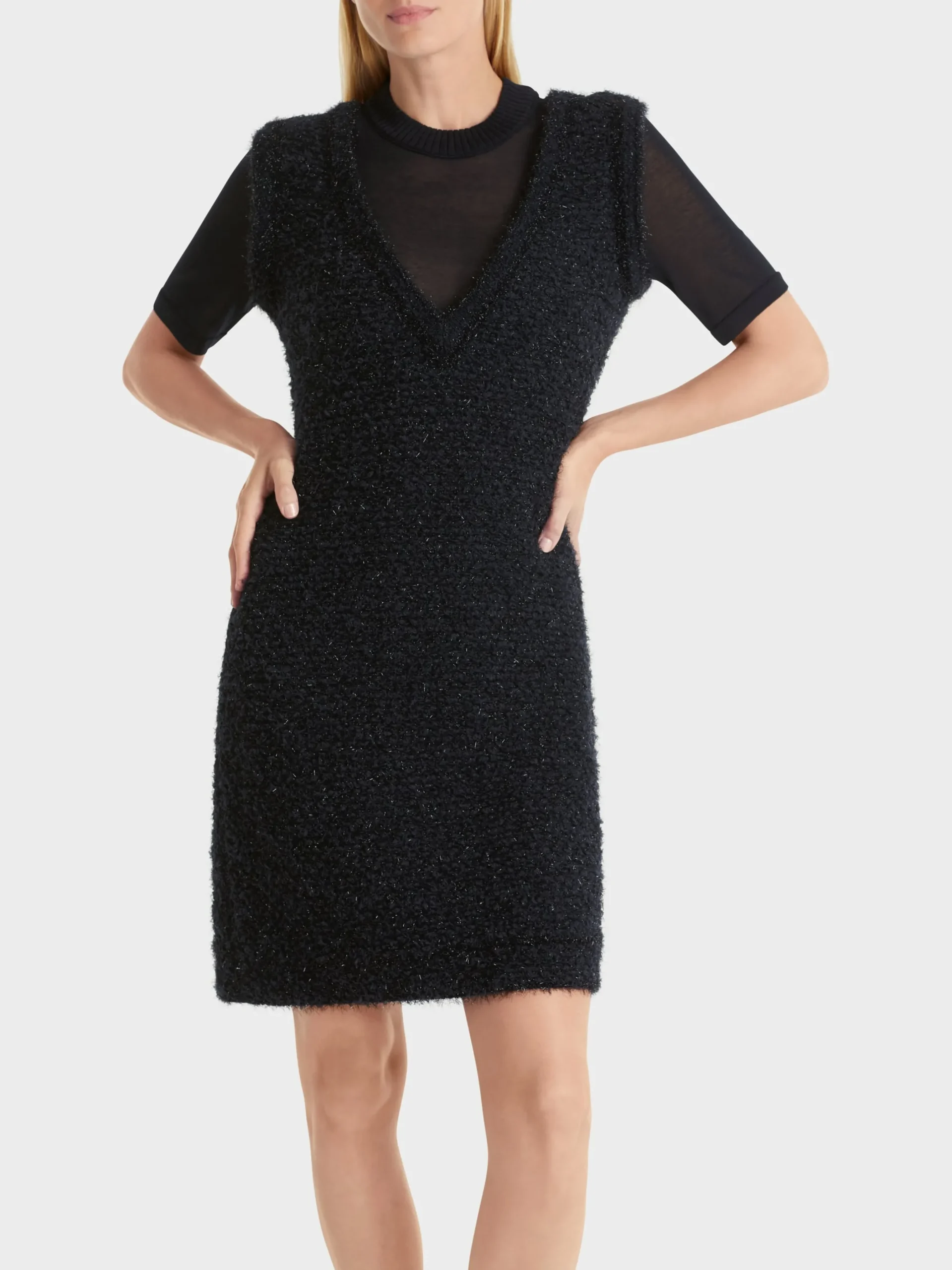 Marc Cain Kleider|Strick-KNITTED IN GERMANY KLEID midnight blue