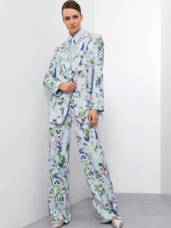 Marc Cain Accessoires-KRAWATTE AUS SEIDE soft summer sky