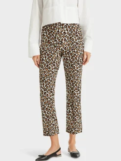 Marc Cain Hosen-KÖRPERNAHE HOSE FREDERICA MIT FLARED LEG off-white