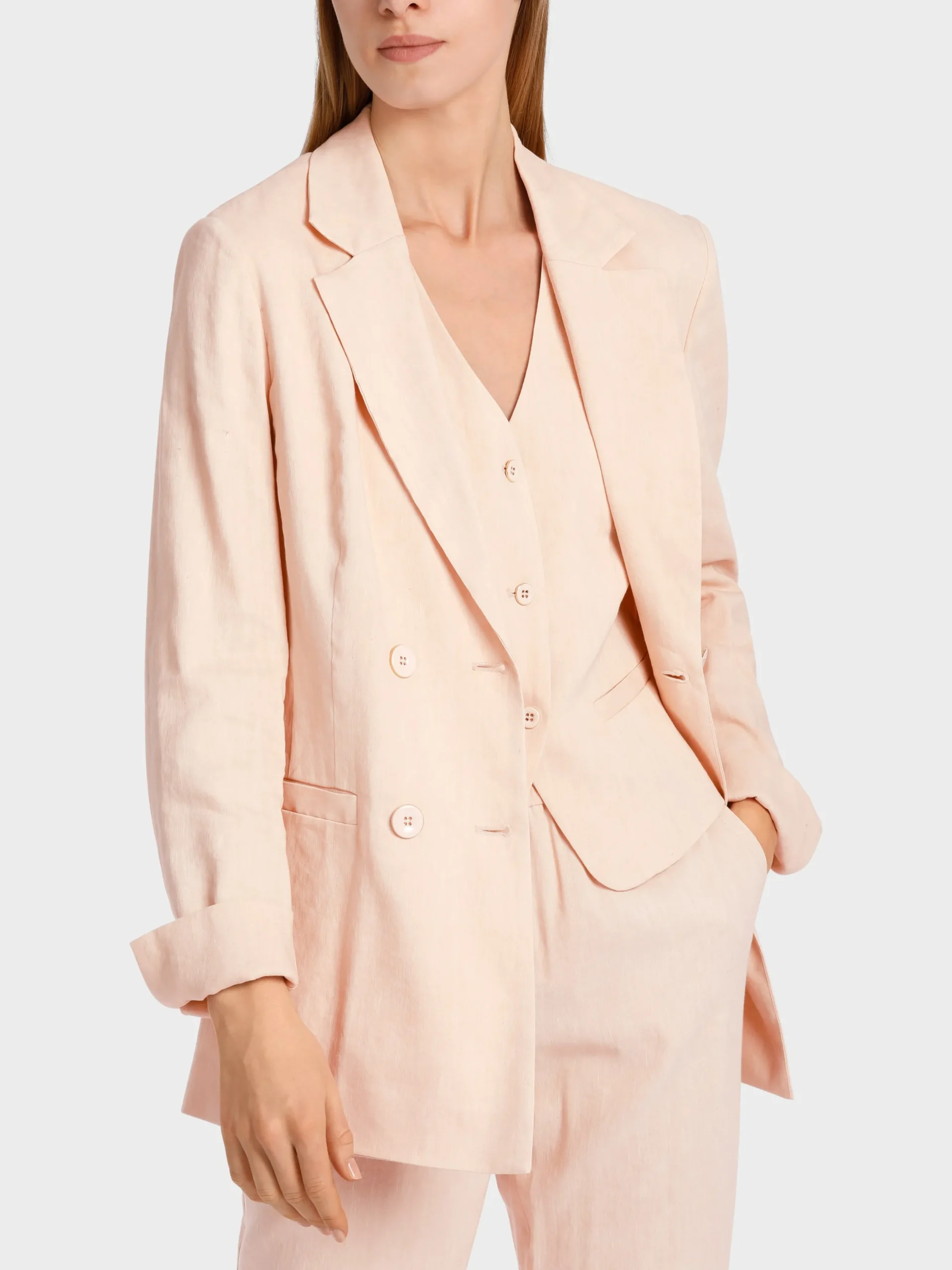 Marc Cain Blazer|Hosenanzüge-KÖRPERNAHER BLAZER soft rose