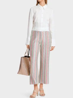 Marc Cain Blusen & Tuniken-KURZE BLUSE IM 30IES-VINTAGE-STYLE off-white