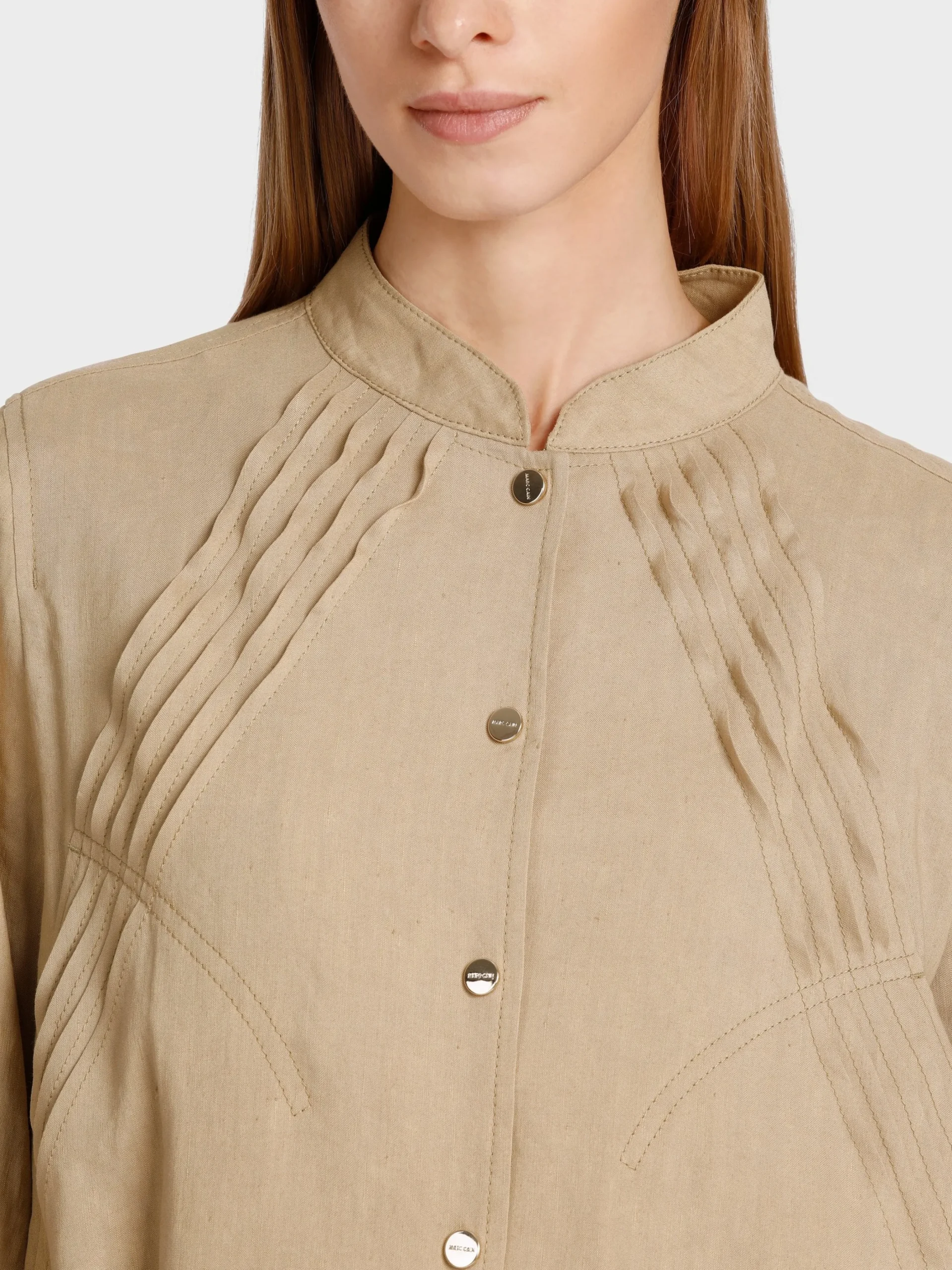 Marc Cain Jacken-KURZE JACKE MIT TAILORING-DETAILS deep sand