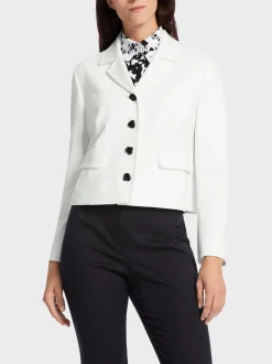 Marc Cain Jacken-KURZER BLAZER MIT GESTEPPTEN KANTEN off-white