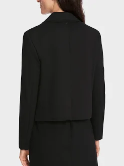 Marc Cain Jacken-KURZER BLAZER MIT GESTEPPTEN KANTEN black