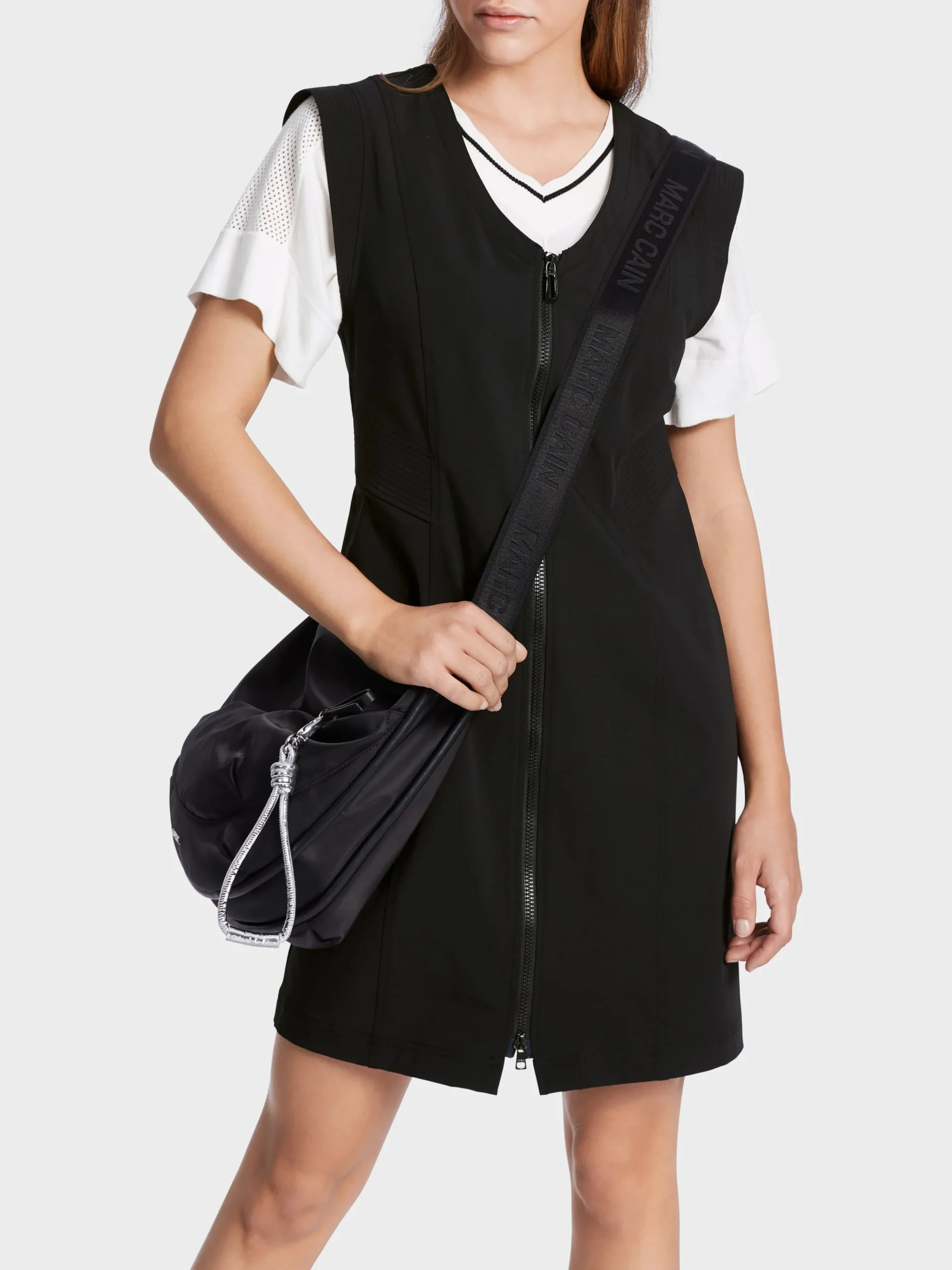 Marc Cain Kleider-KURZES KLEID AUS STRETCH black
