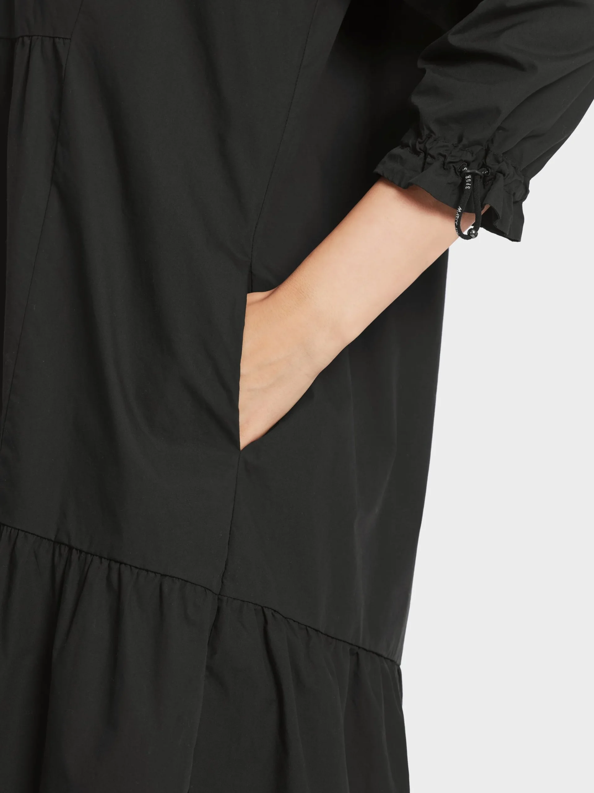 Marc Cain Kleider-KURZES STUFENKLEID "RETHINK TOGETHER" black