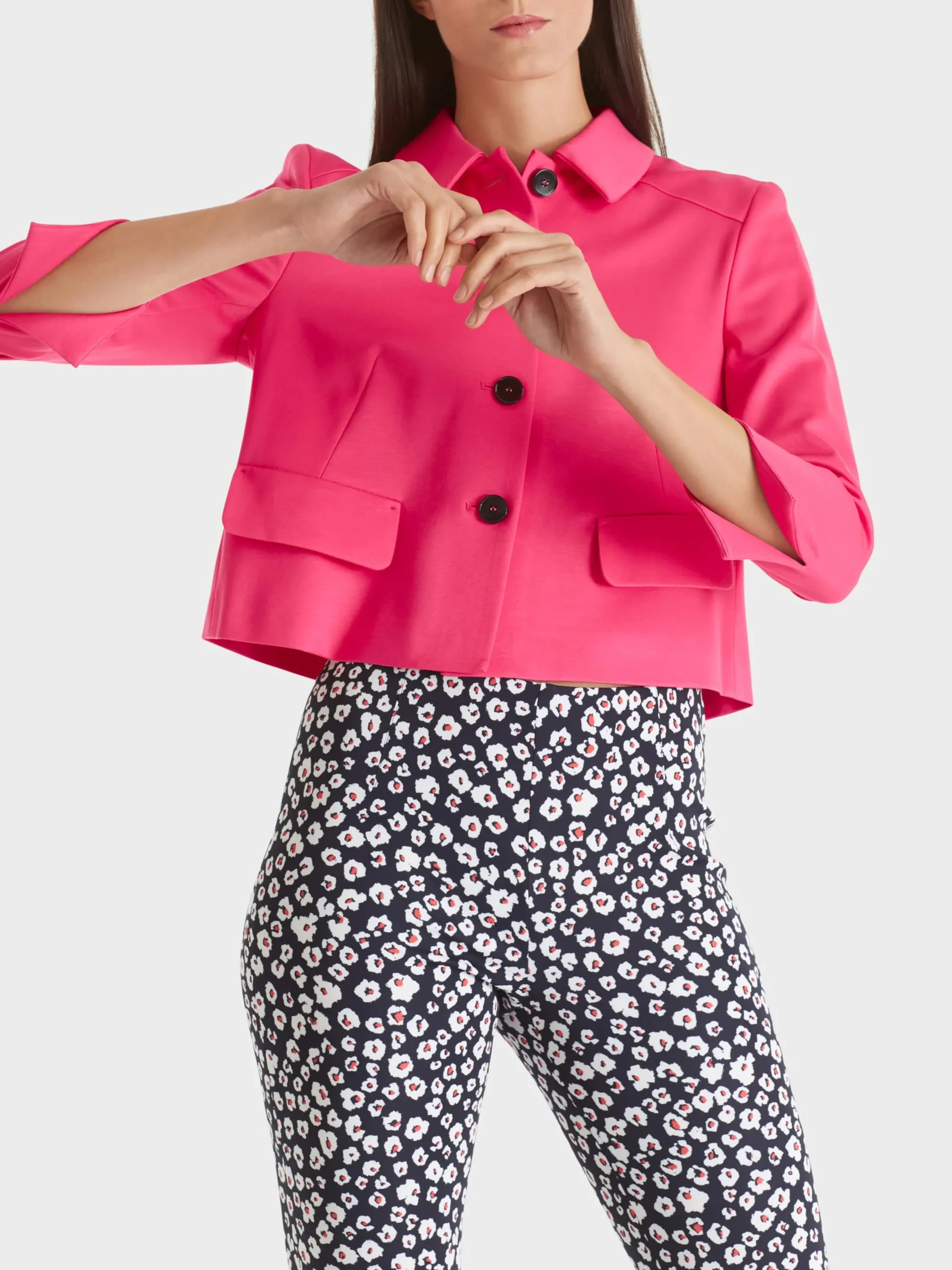 Marc Cain Jacken-KURZJACKE MIT ÄRMELSCHLITZEN super pink