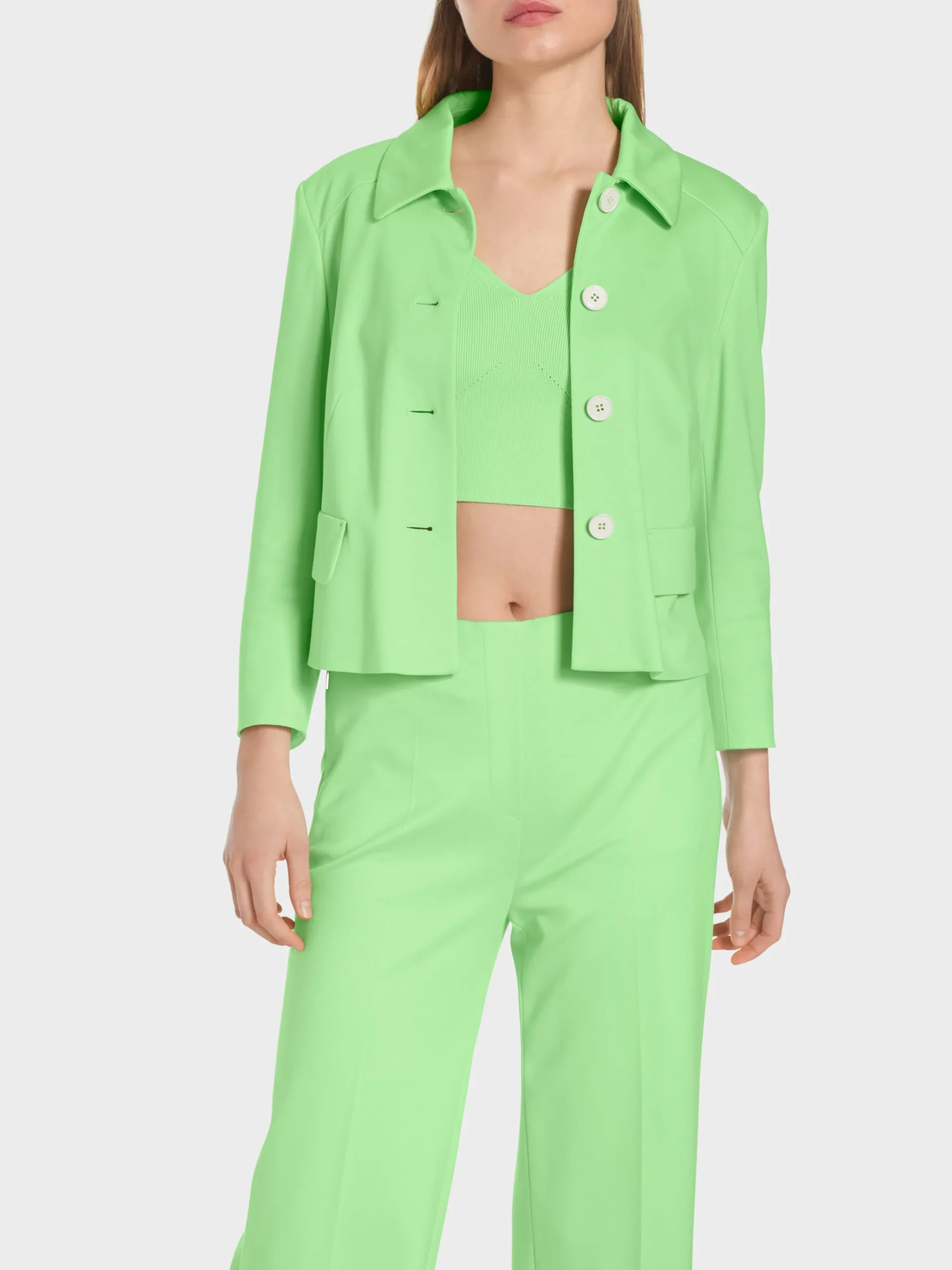 Marc Cain Jacken-KURZJACKE MIT ÄRMELSCHLITZEN light apple green