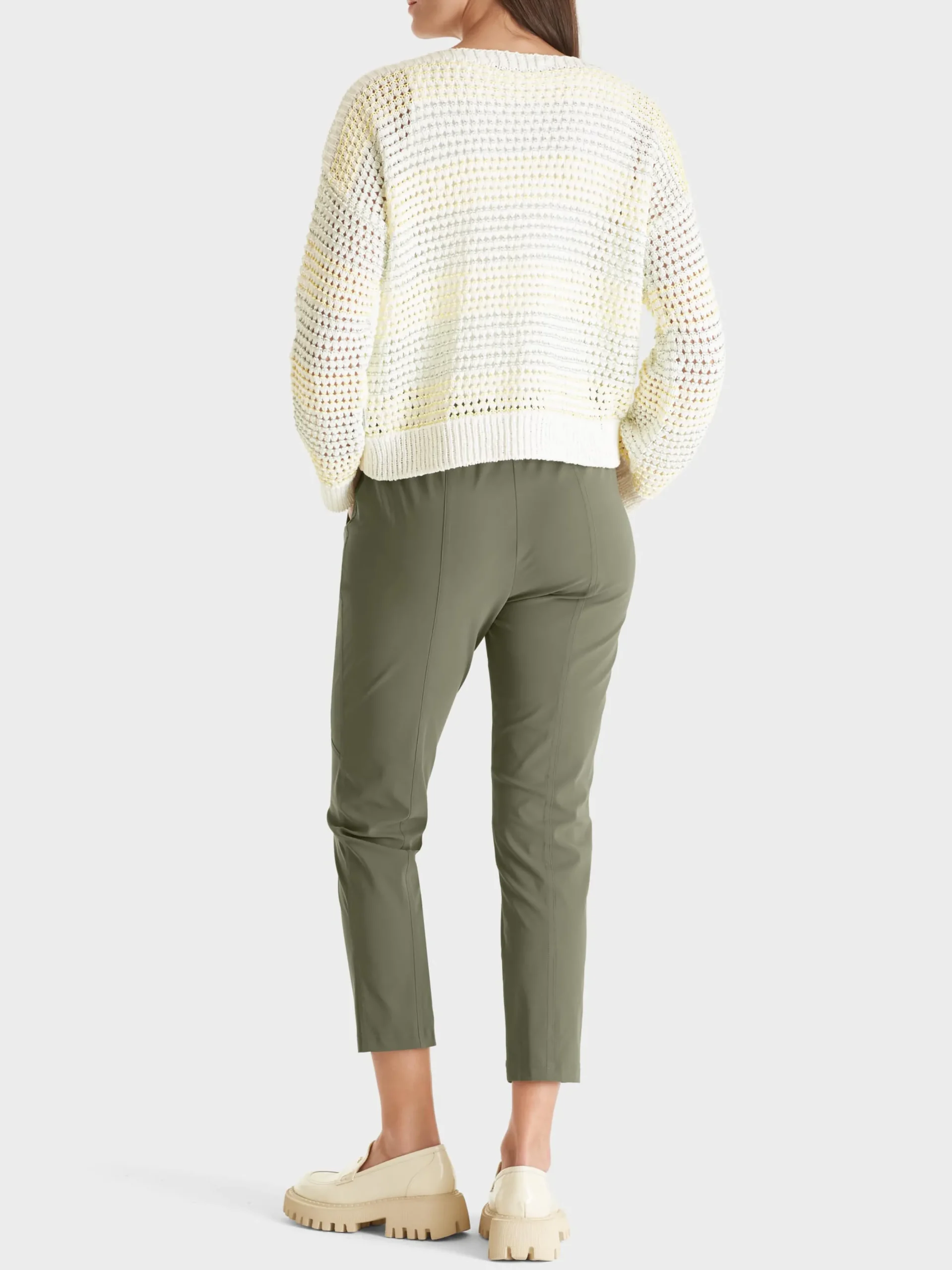 Marc Cain Hosen-7/8-LANGE HOSE RHODOS MIT JOGGINGBUND deep jungle