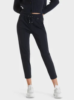 Marc Cain Hosen-7/8-LANGE HOSE RHODOS MIT JOGGINGBUND midnight blue