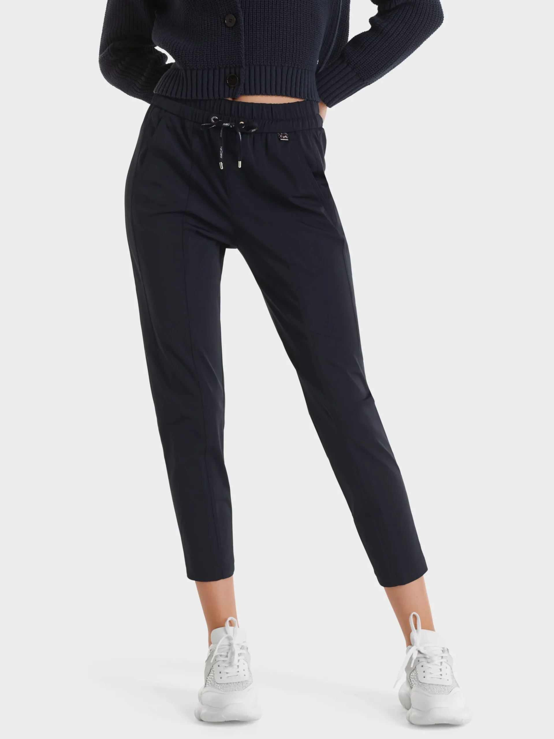Marc Cain Hosen-7/8-LANGE HOSE RHODOS MIT JOGGINGBUND midnight blue