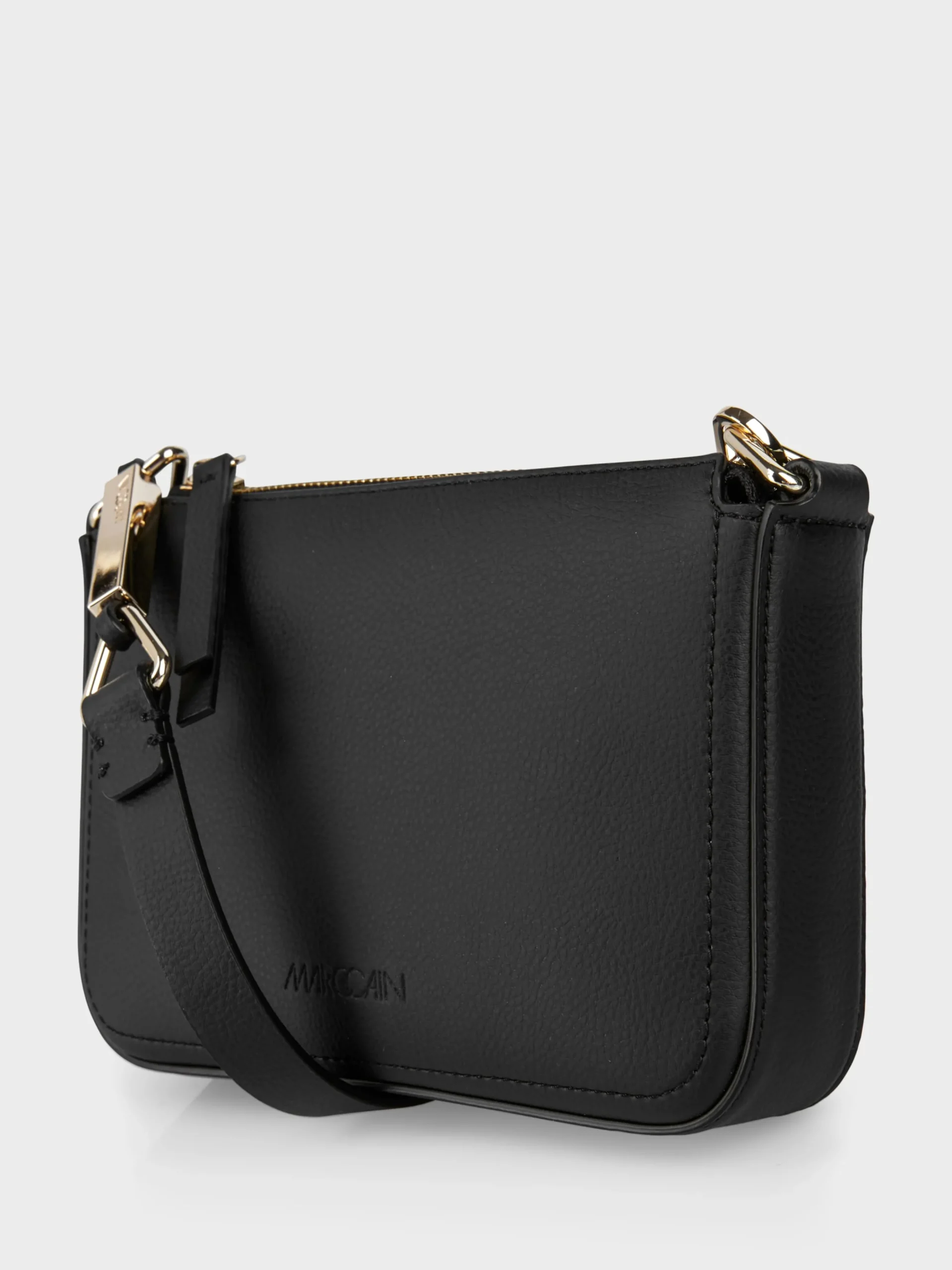 Marc Cain Taschen-LEDER-MINIBAG "RETHINK TOGETHER" black