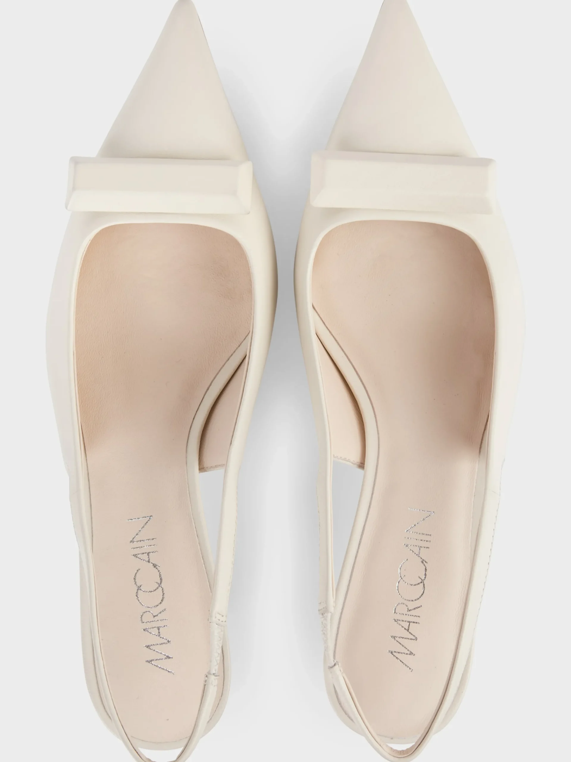 Marc Cain Schuhe-LEDERSLINGS IM FIFTIES STYLE off-white