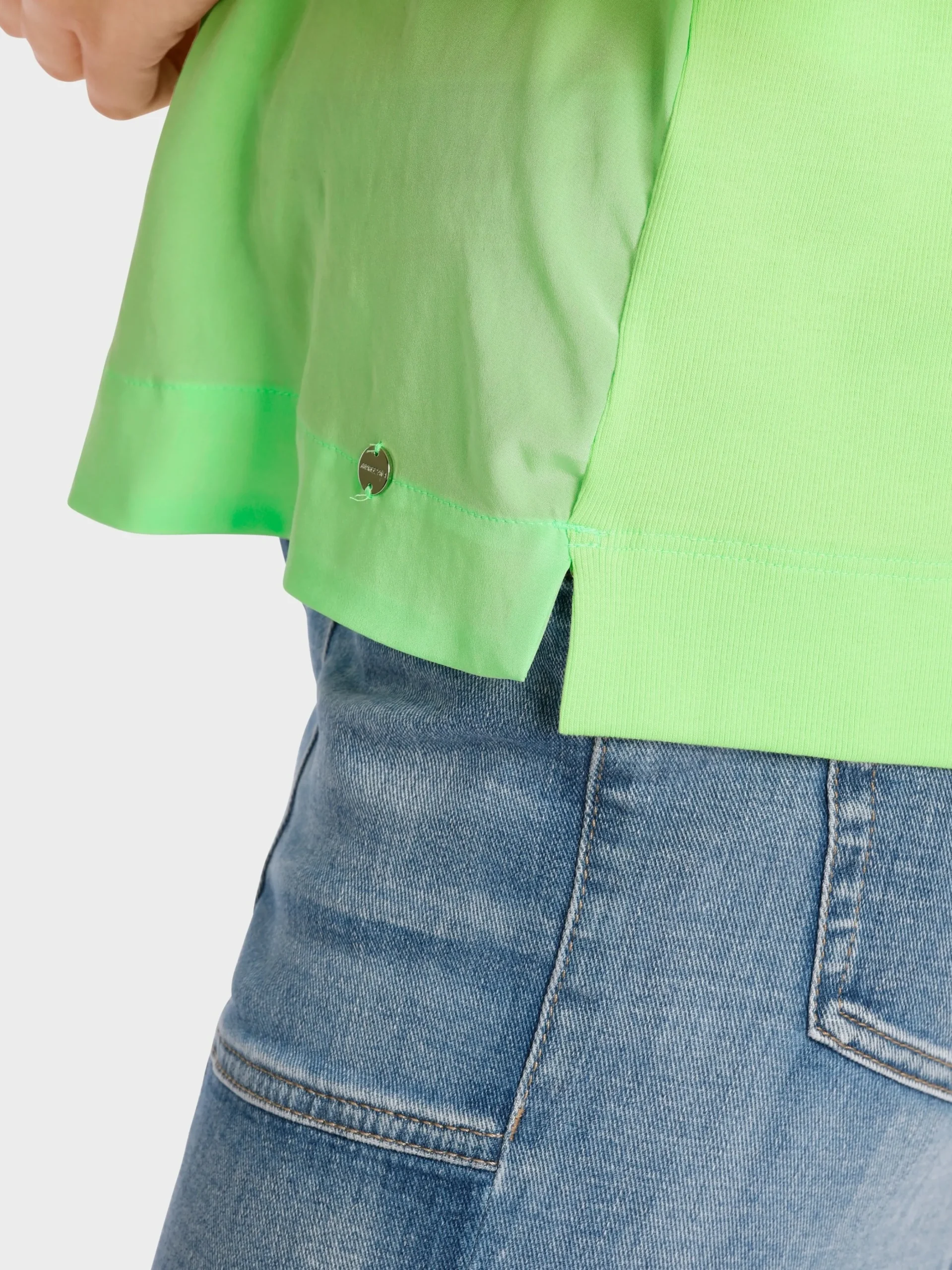 Marc Cain Blusen & Tuniken|Shirts & Tops-LEGERES BLUSENSHIRT light apple green