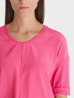 Marc Cain Blusen & Tuniken|Shirts & Tops-LEGERES BLUSENSHIRT super pink