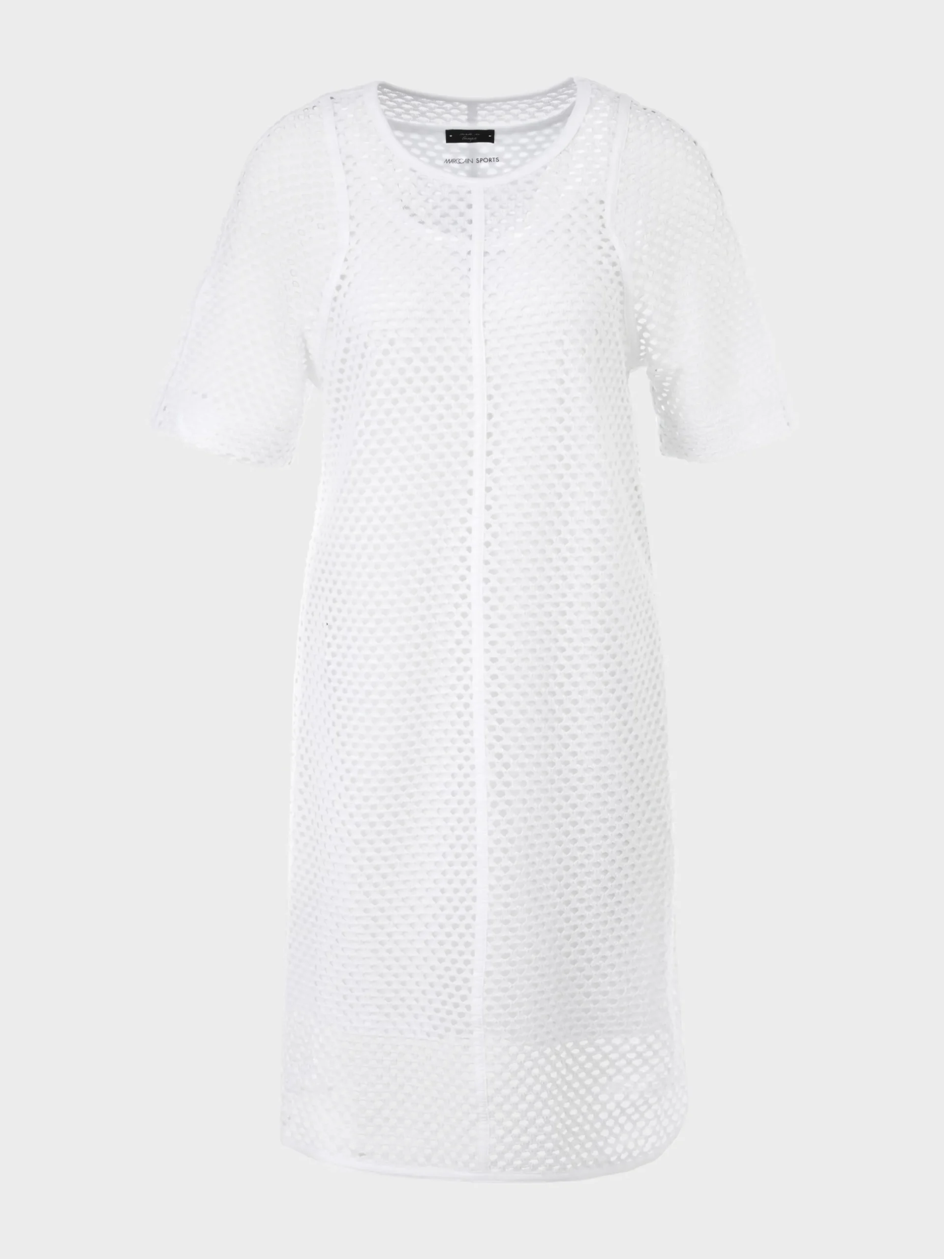 Marc Cain Kleider-LEGERES NETZKLEID white
