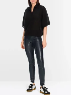 Marc Cain Hosen-LEGGINGS AUS KUNSTLEDER midnight blue
