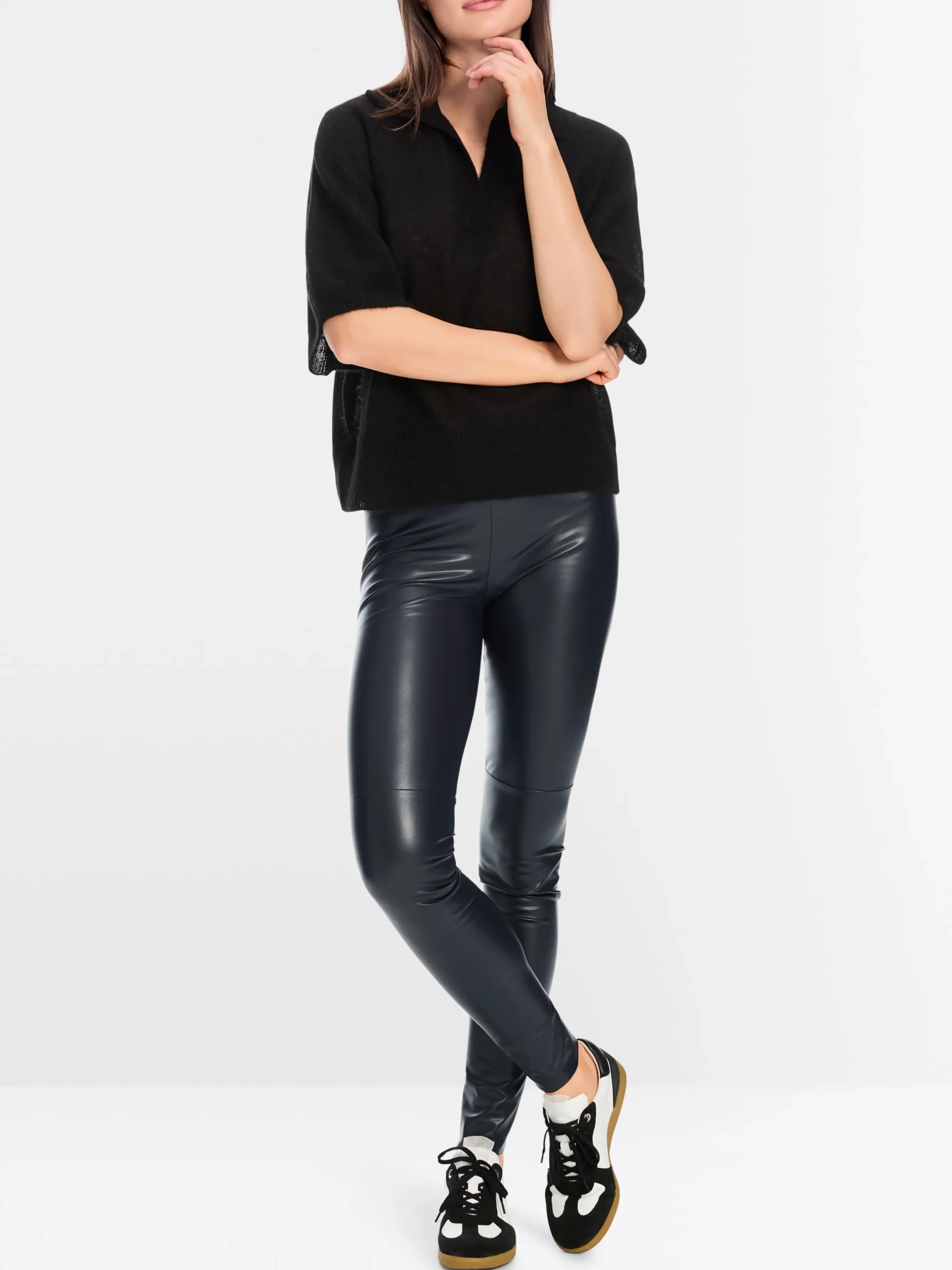 Marc Cain Hosen-LEGGINGS AUS KUNSTLEDER midnight blue