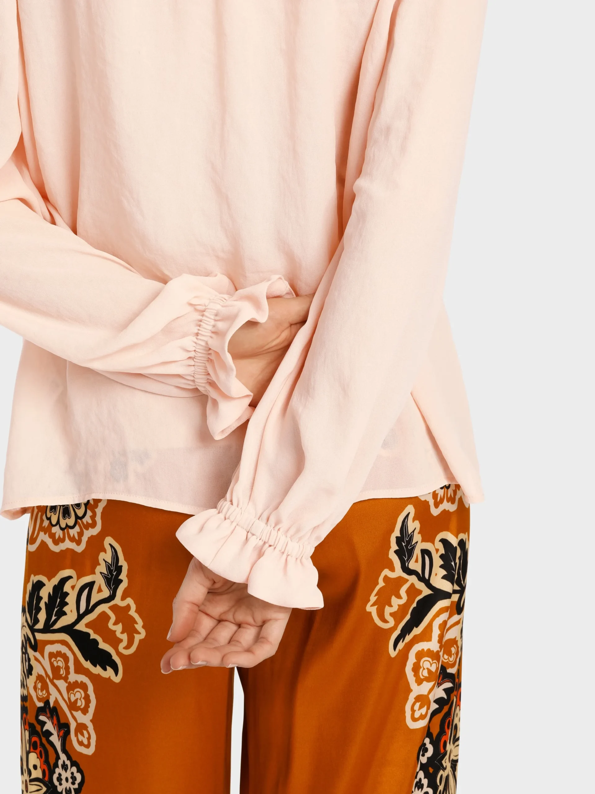 Marc Cain Blusen & Tuniken-LEICHTE BLUSE AUS RECYCELTEM POLYESTER soft rose