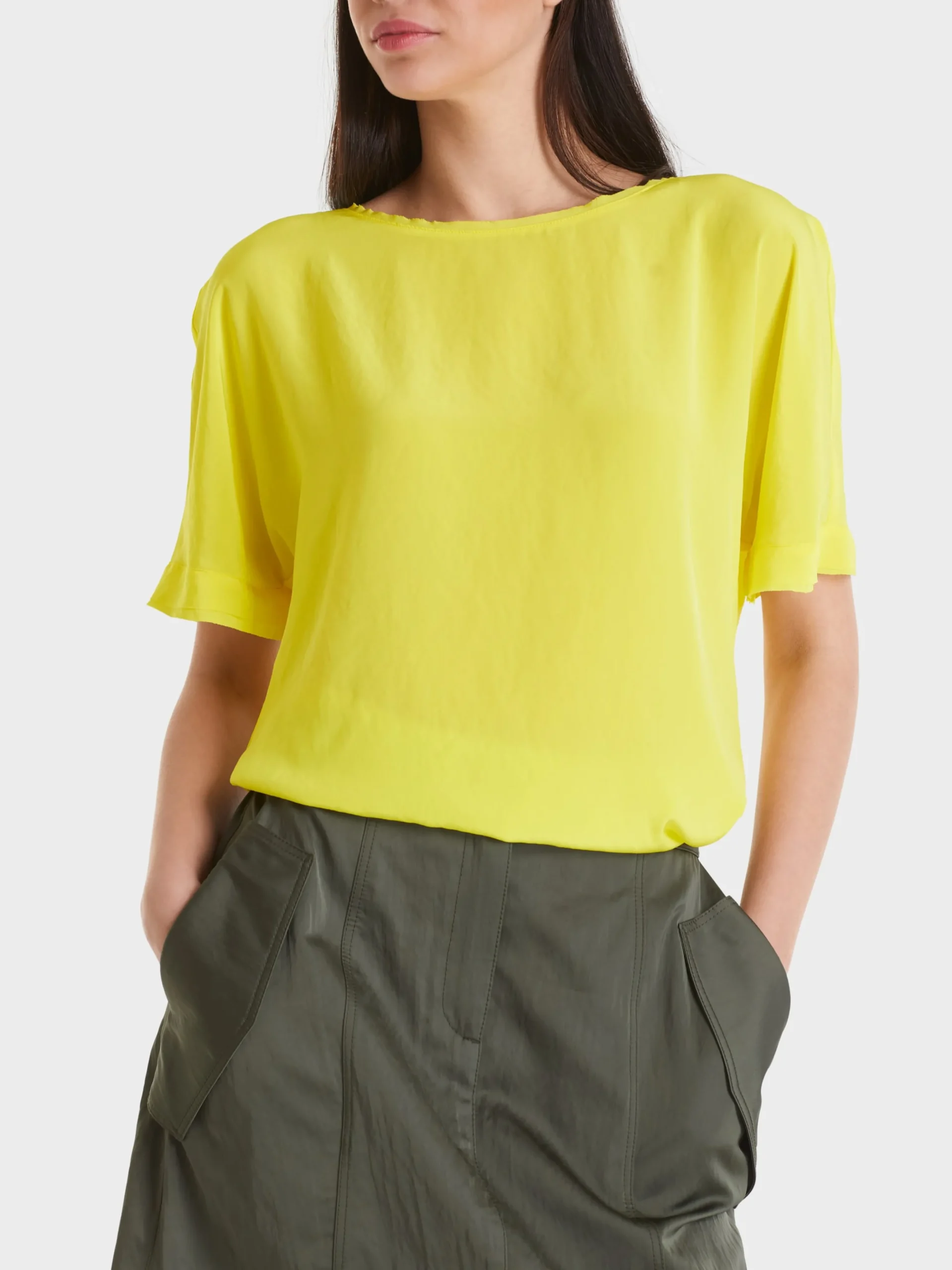 Marc Cain Blusen & Tuniken-LEICHTE BLUSE MIT KIMONO-ÄRMEL soft limeade