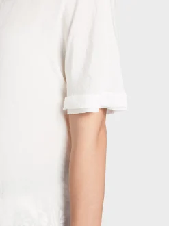 Marc Cain Blusen & Tuniken-LEICHTE BLUSE MIT KIMONO-ÄRMEL off-white