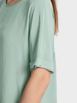 Marc Cain Blusen & Tuniken-LEICHTE BLUSE MIT KIMONO-ÄRMEL soft sage
