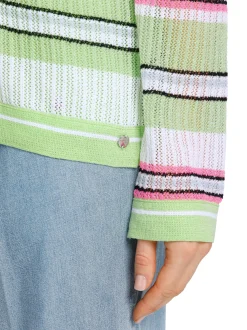 Marc Cain Pullover & Sweatshirts|Strick-LEICHTER SWEATER KNITTED IN GERMANY light apple green