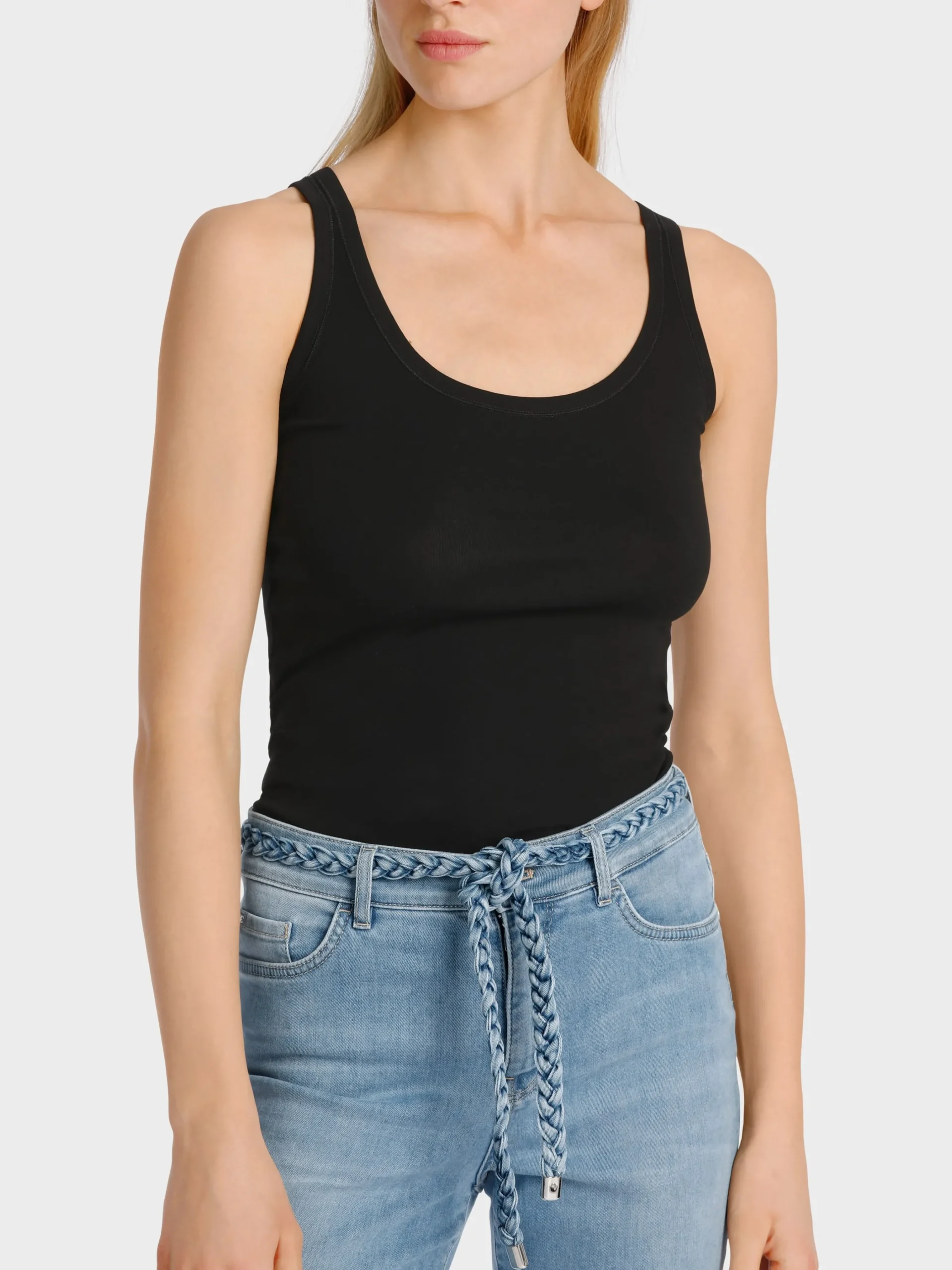 Marc Cain Shirts & Tops-LEICHTES, ÄRMELLOSES TOP black