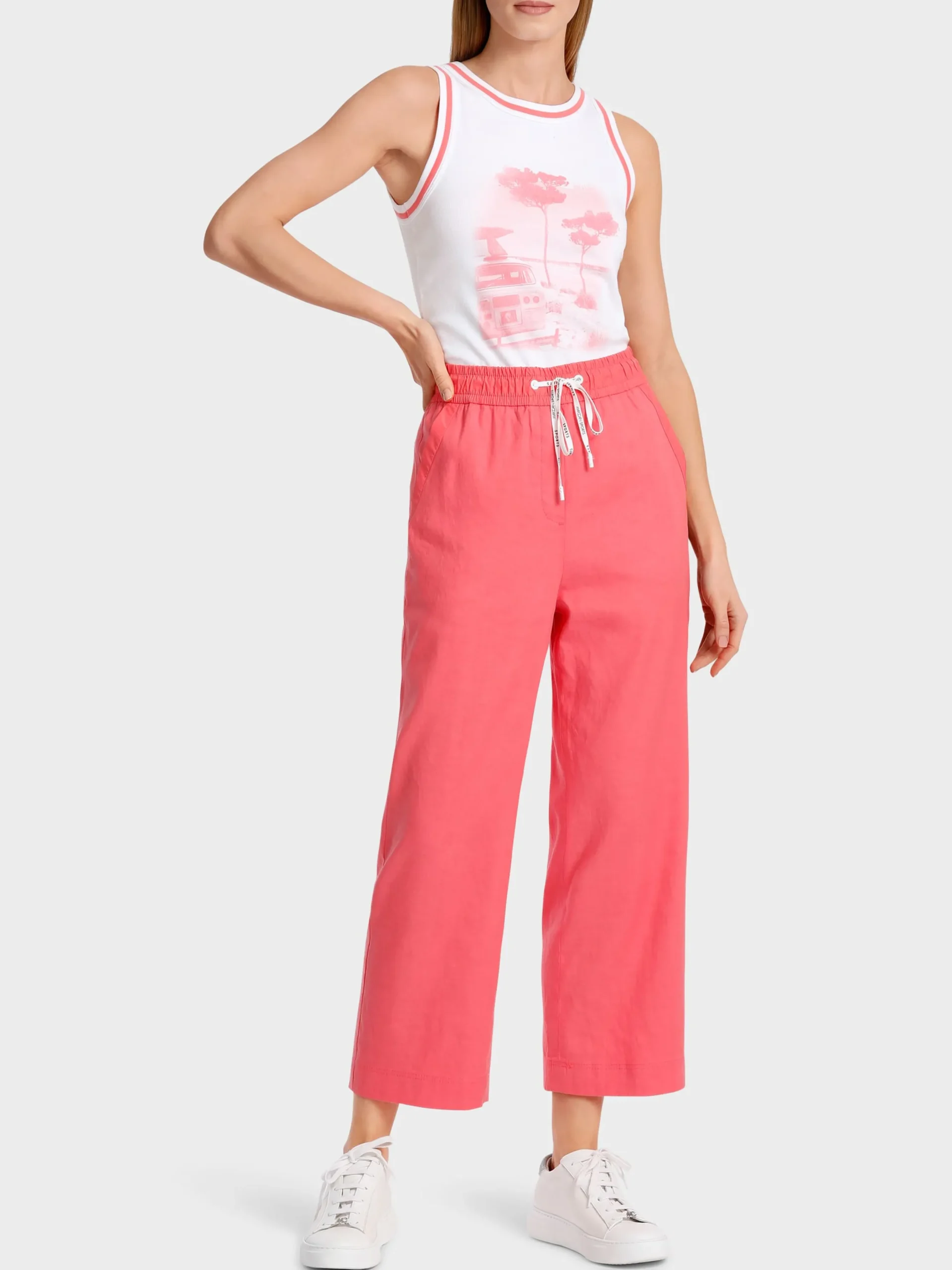 Marc Cain Hosen|Hosenanzüge-LEINENHOSE MODELL WUSU light neon red