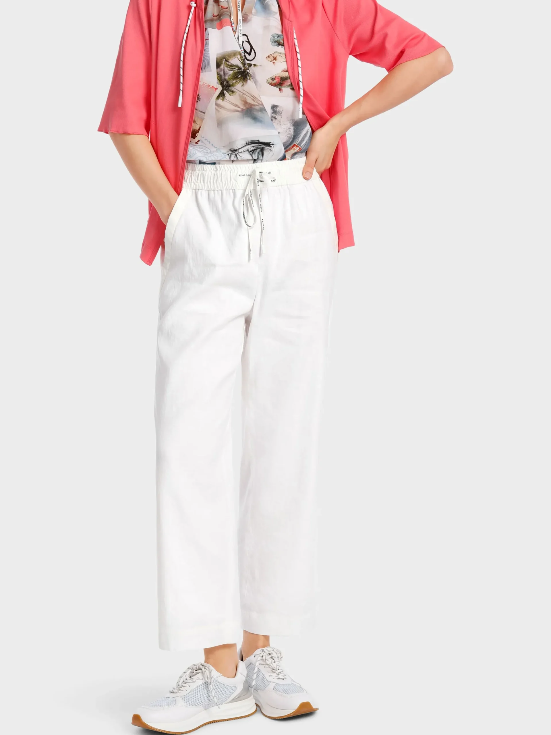 Marc Cain Hosen-LEINENHOSE MODELL WUSU white