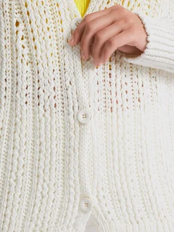 Marc Cain Jacken|Strick-LOCHMUSTER-CARDIGAN
