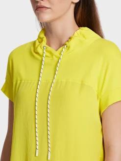 Marc Cain Blusen & Tuniken|Shirts & Tops-LÄSSIGE BLUSE IN MATERIALMIX soft limeade