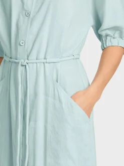 Marc Cain Kleider-MIDIKLEID MIT KIMONO-ÄRMELN smoky ice new