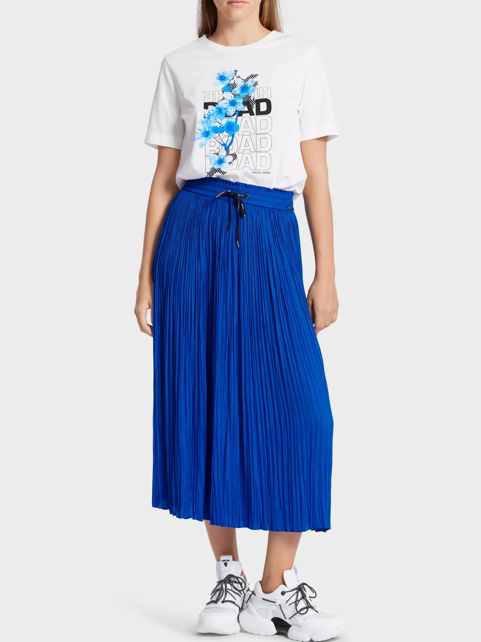 Marc Cain Röcke-MIDILANGER ROCK MIT PLISSEE bright royal blue
