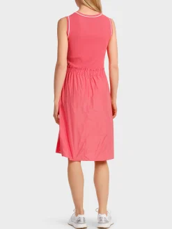 Marc Cain Strick|Kleider-MINIKLEID "RETHINK TOGETHER" light neon red