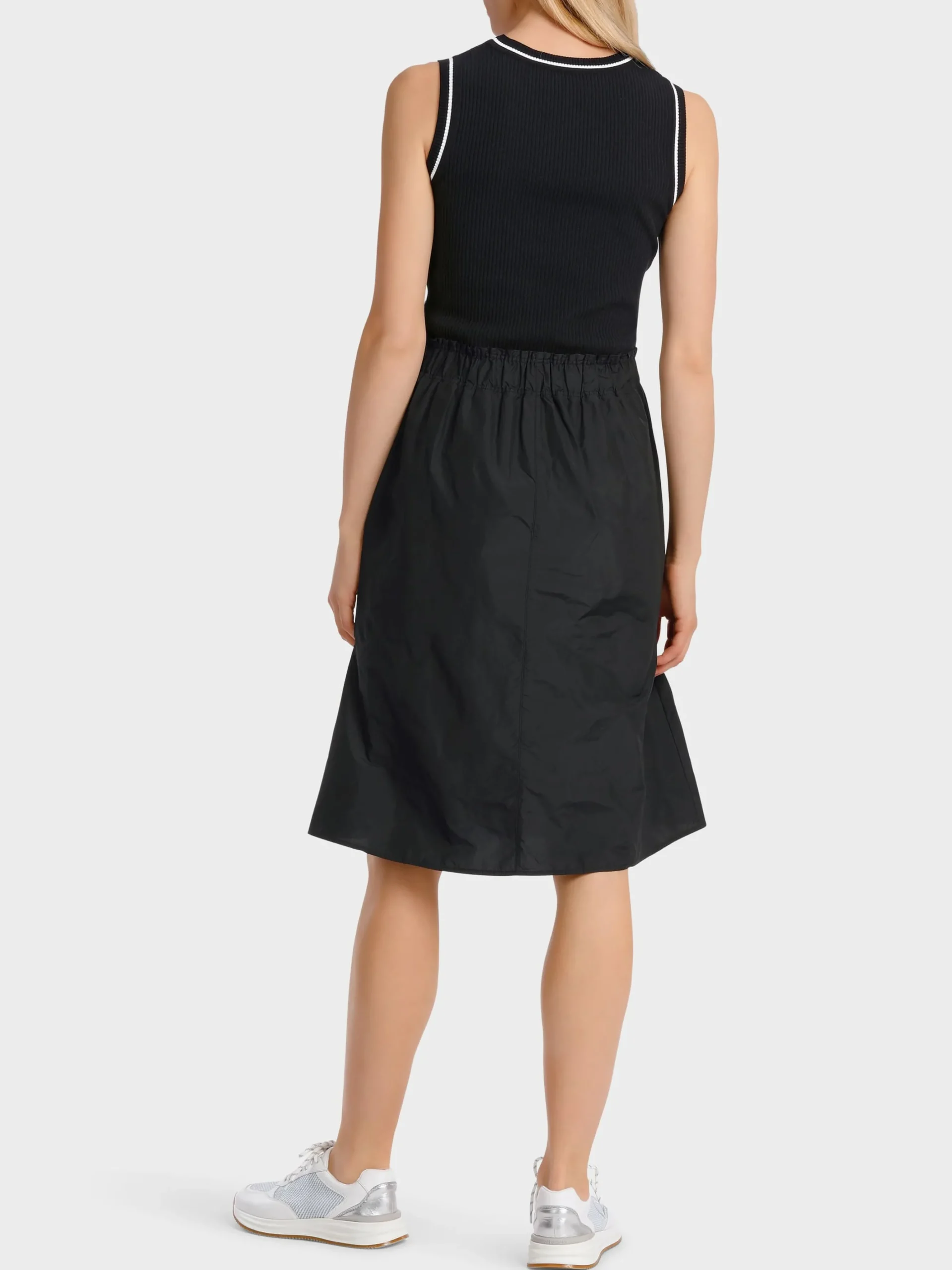 Marc Cain Kleider|Strick-MINIKLEID "RETHINK TOGETHER" black