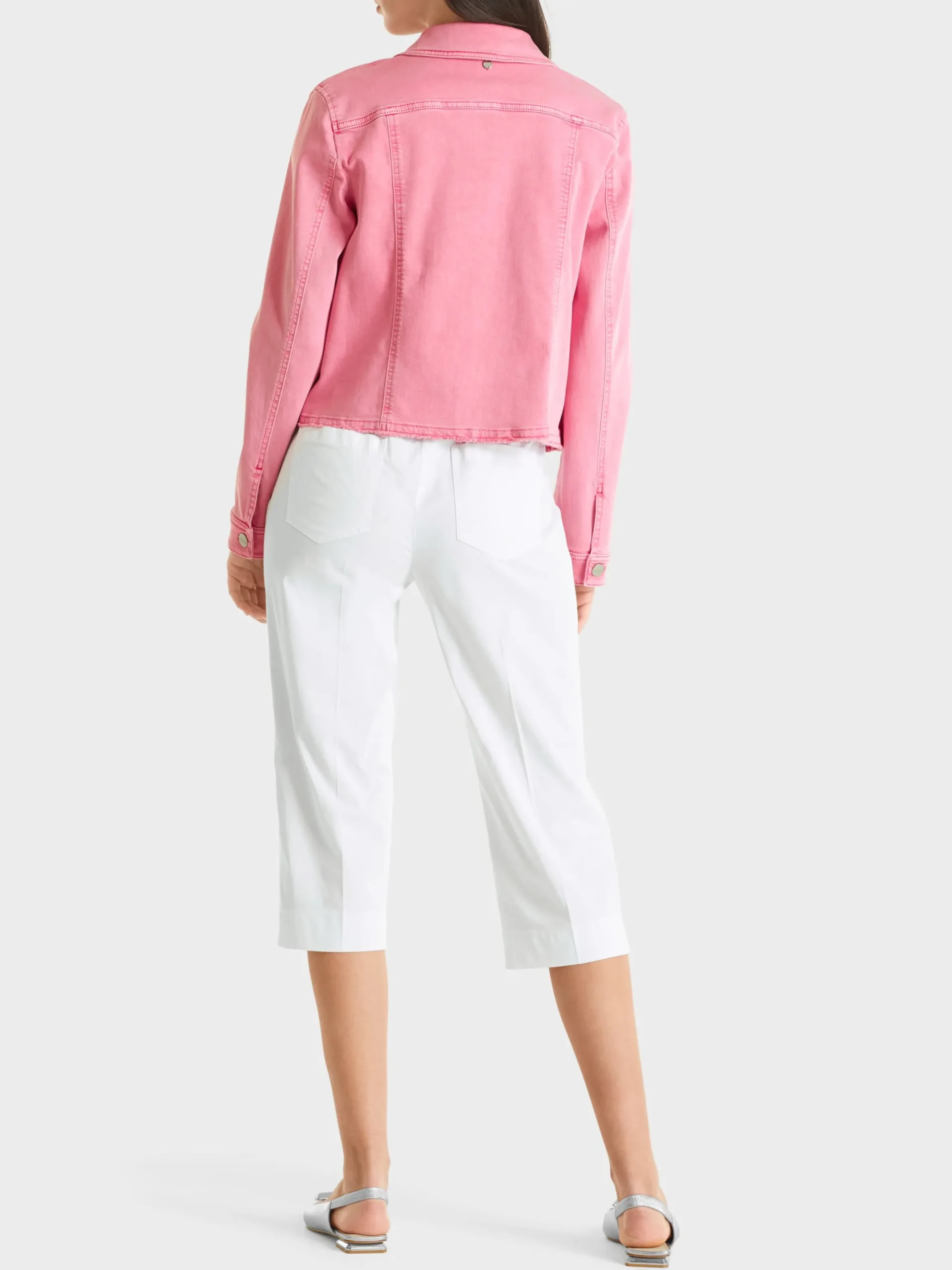Marc Cain Hosen-MODELL FATSA – CAPRIHOSE MIT BÜGELFALTE white